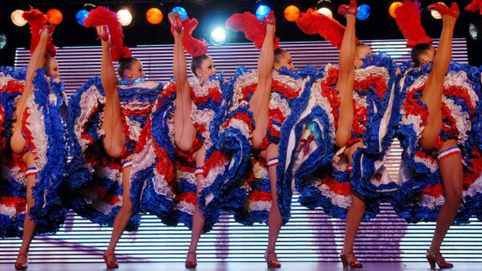 Moulin Rouge dancers