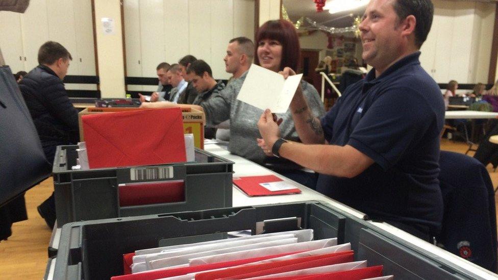 Volunteers have been sorting the donated cards