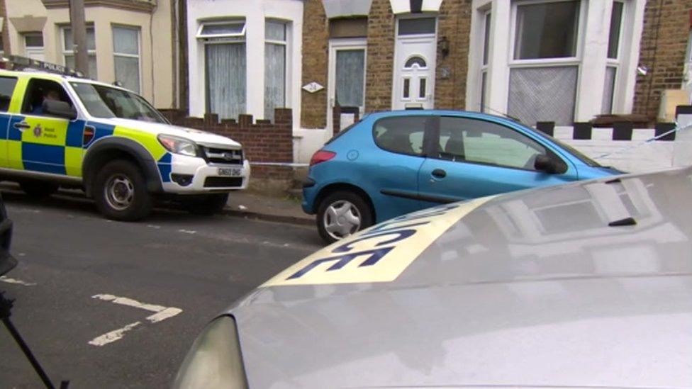 Scene of stabbing in Gillingham