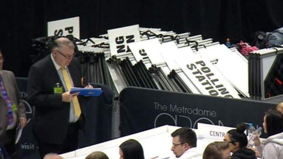 Election count in Barnsley