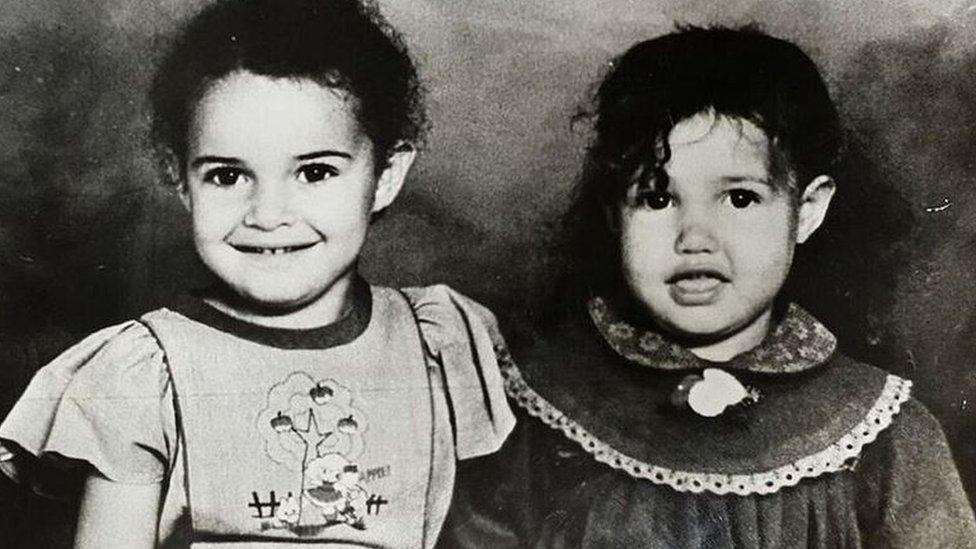 Rahannah and Nadia as young children