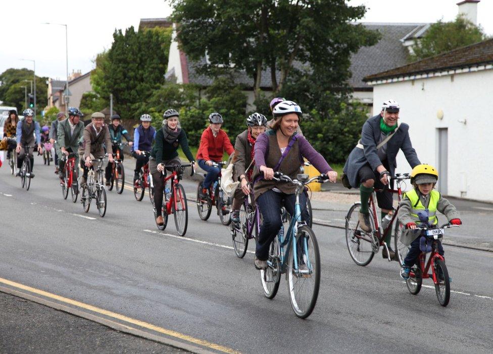 Harris Tweed Bike Ride on Lewis