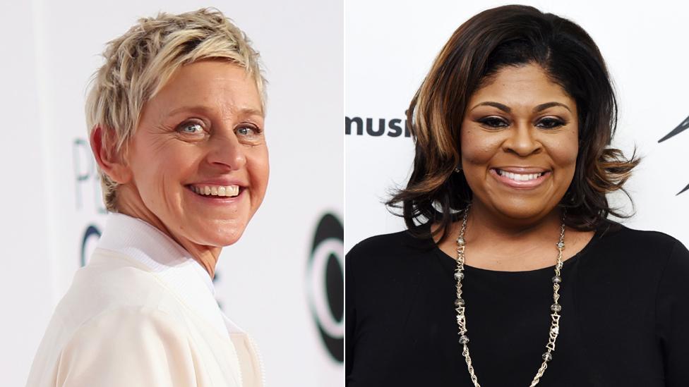 Ellen DeGeneres and Kim Burrell