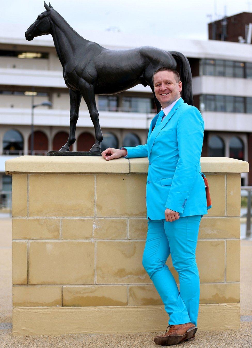 A racegoer during Ladies Day of the 2019 Cheltenham Festival