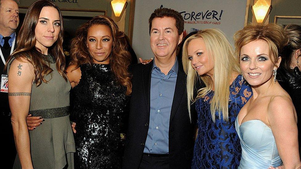 Simon Fuller and the Spice Girls