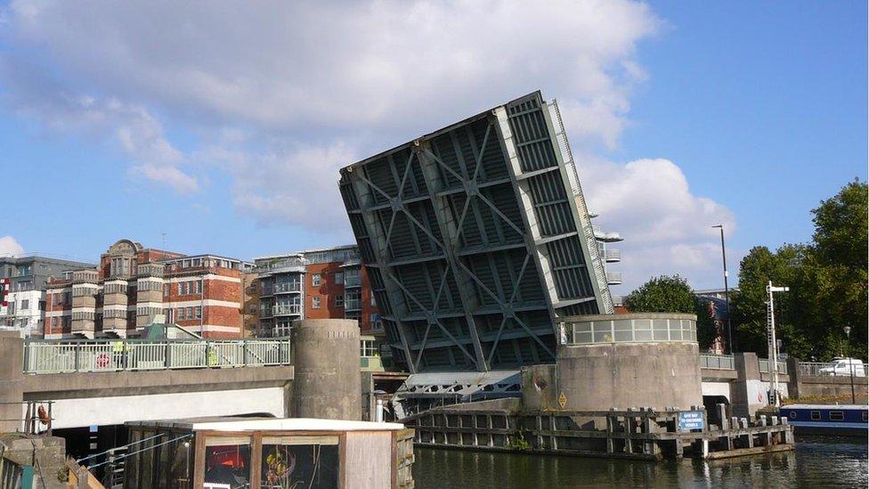 The Bascule Bridge in Redcliffe