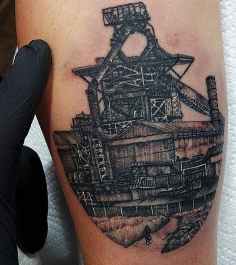 Tattoo of Redcar blast furnace