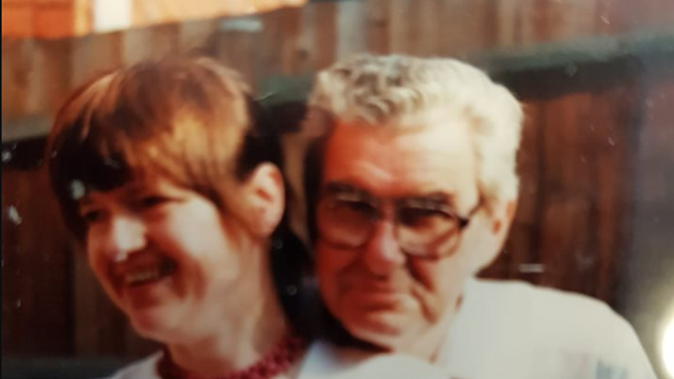 Sally Lewis and her father John