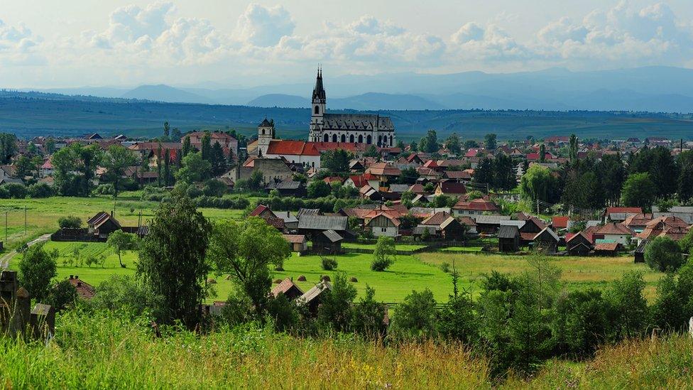 Ditrau, a small town in Romania