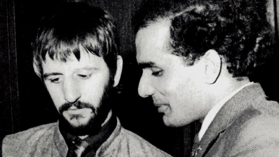 Ringo Starr and Suresh Joshi