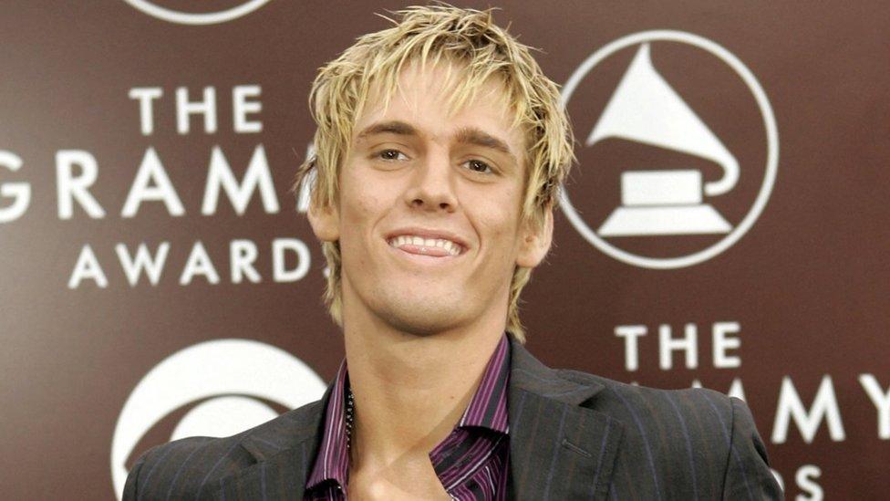 Aaron Carter at the 2005 Grammy Awards