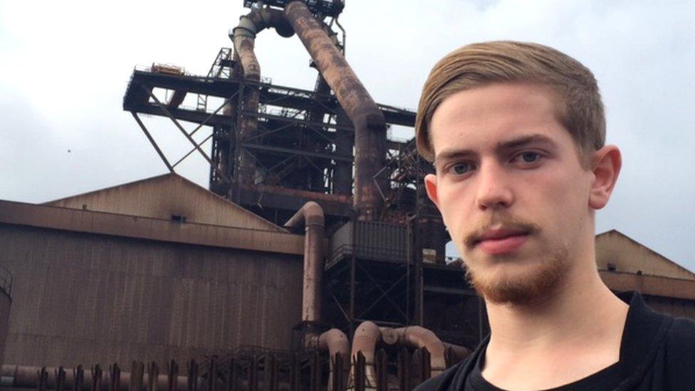 Harry worked at the steelworks