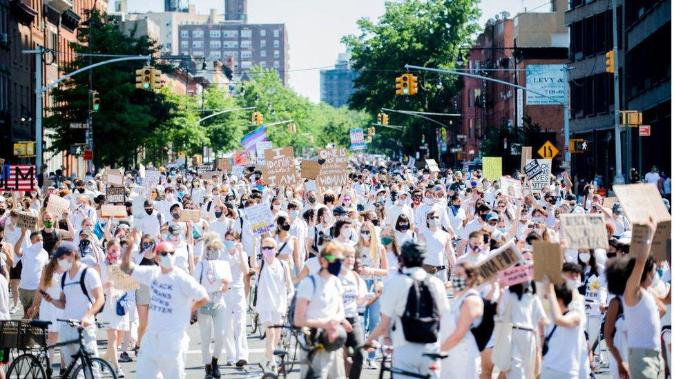 the Black Trans Lives Matter protest in Brooklyn