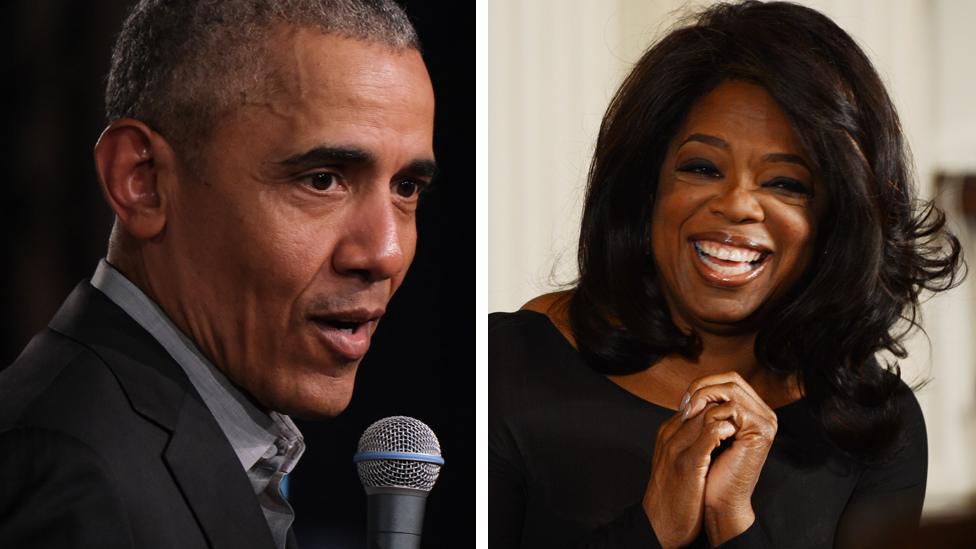 Barack Obama and Oprah Winfrey