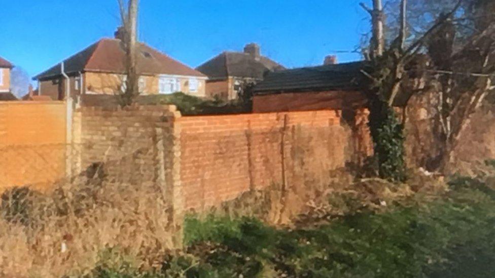 Illegal wall in Grimshaw Road, Peterborough