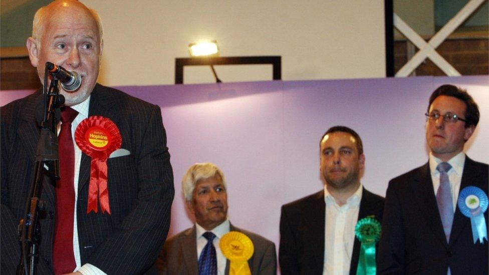 Kelvin Hopkins makes his victory speech after being re-elected in 2010