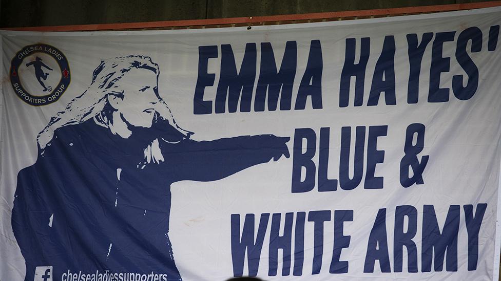 Emma Hayes fan banner