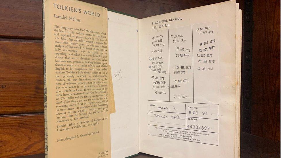 Inside page of Tolkien's World by Randel Helms