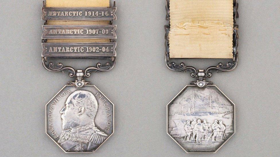 Polar Medal of Antarctic explorer Sir Ernest Shackleton