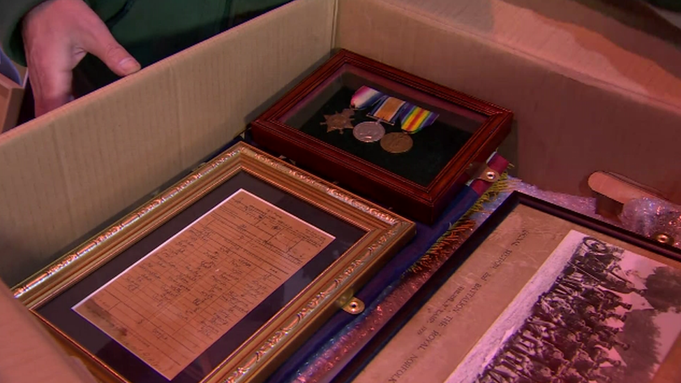 Medals and letters from the world wars on display in The War Years Remembered exhibition