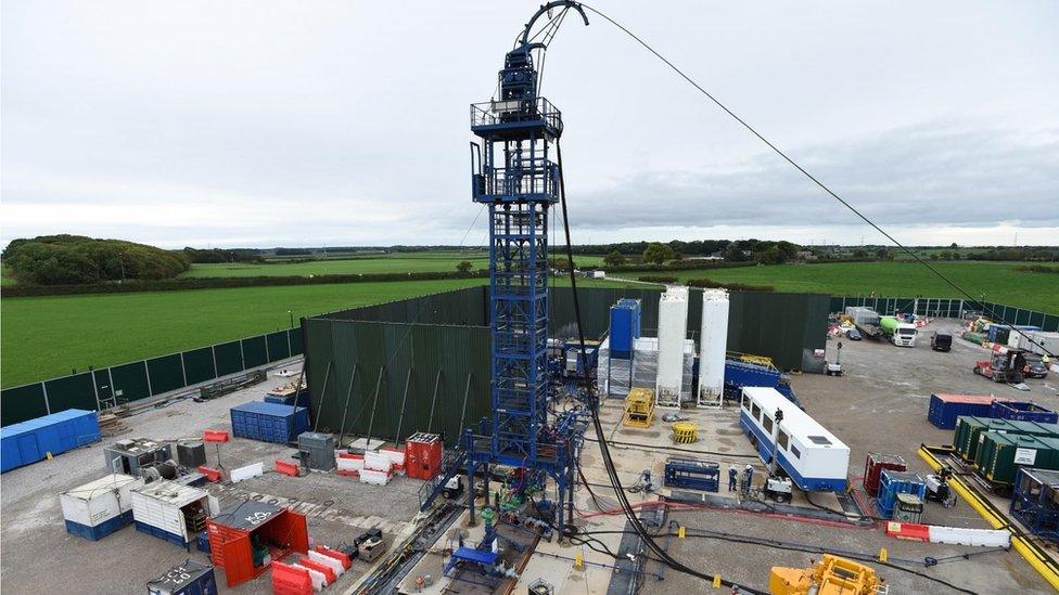 Cuadrilla fracking site at Preston New Road in Lancashire