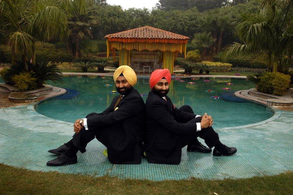 Malvinder Mohan Singh, with Shivender Mohan Singh. File picture.