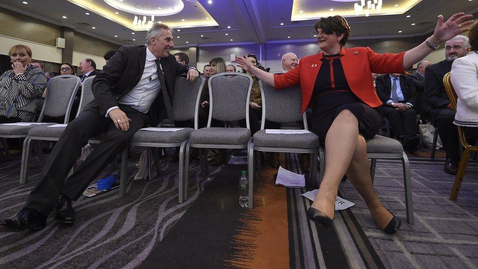 Ian Paisley and Arlene Foster at the DUP conference in November