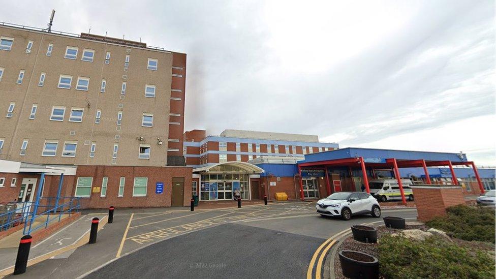 General view of Hartlepool hospital