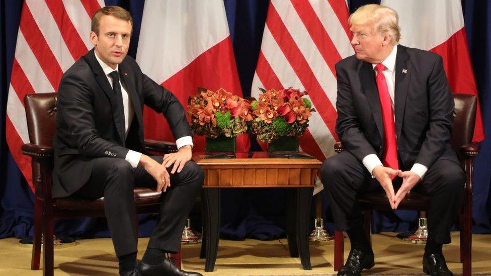 Macron and Trump