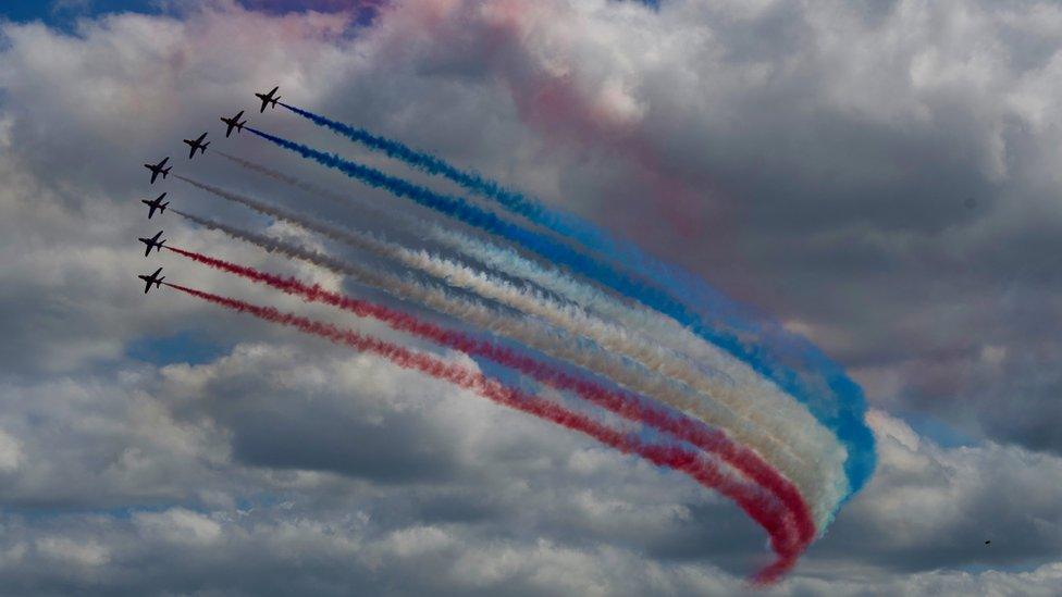 Red Arrows at RAF Cosford Air Show