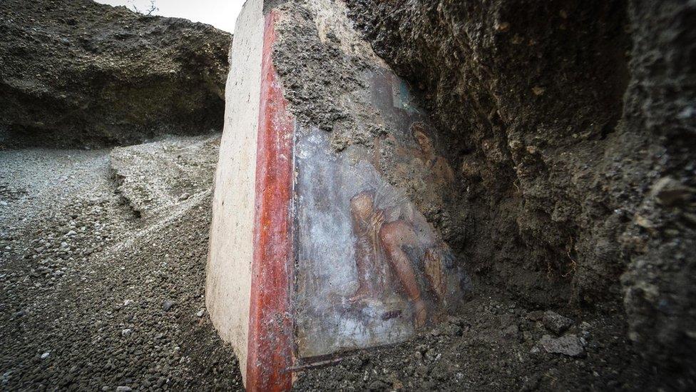 Leda and the Swan fresco in Pompeii, 19 Nov 18