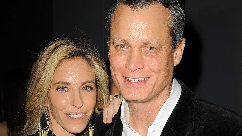 Nicole Hanley Mellon and Matthew Mellon at a 2015 New York City fashion show