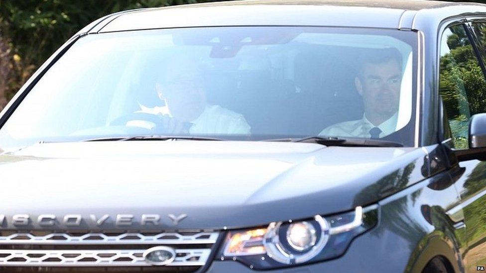 Work and Pensions Secretary David Gauke arriving at the meeting