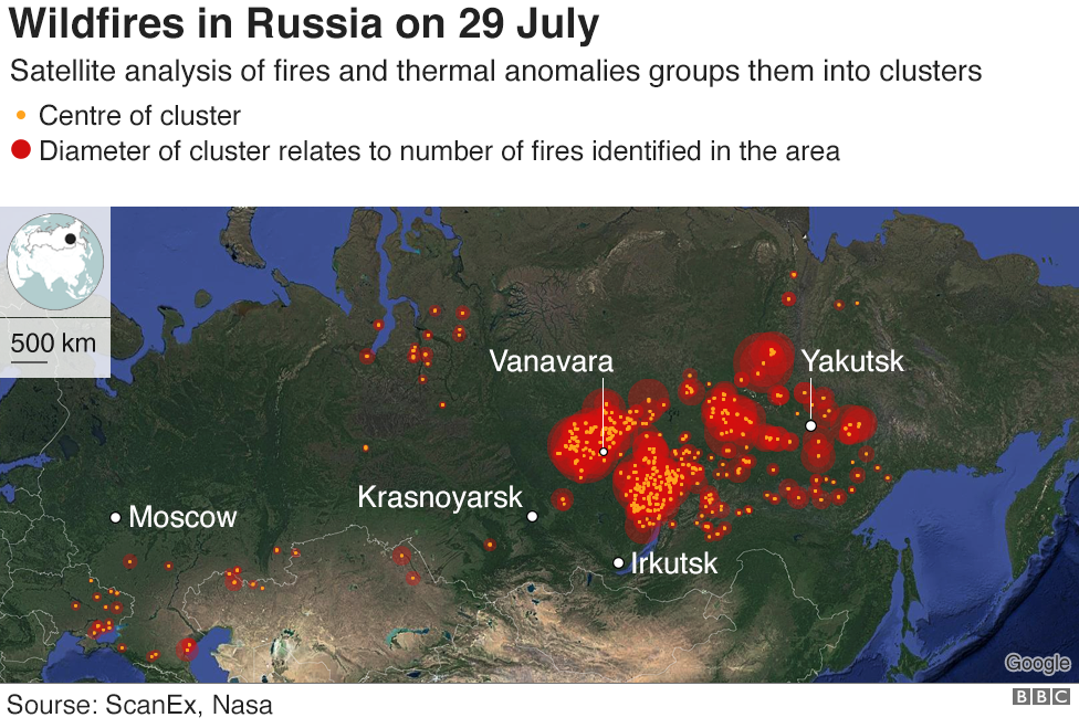 Wildfires in Russia