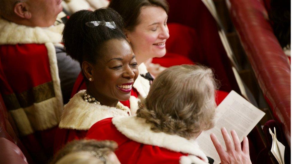 Floella Benjamin in House of Lords