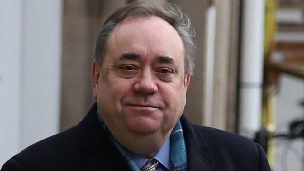 Alex Salmond arrives at court