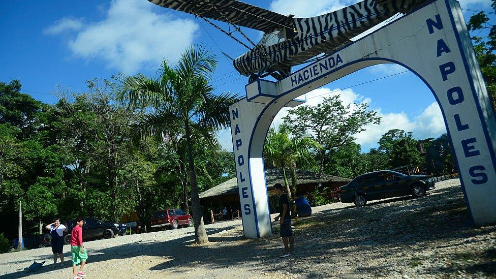 The entrance of Hacienda Napoles