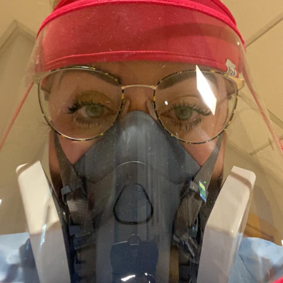 Becky Aird in PPE