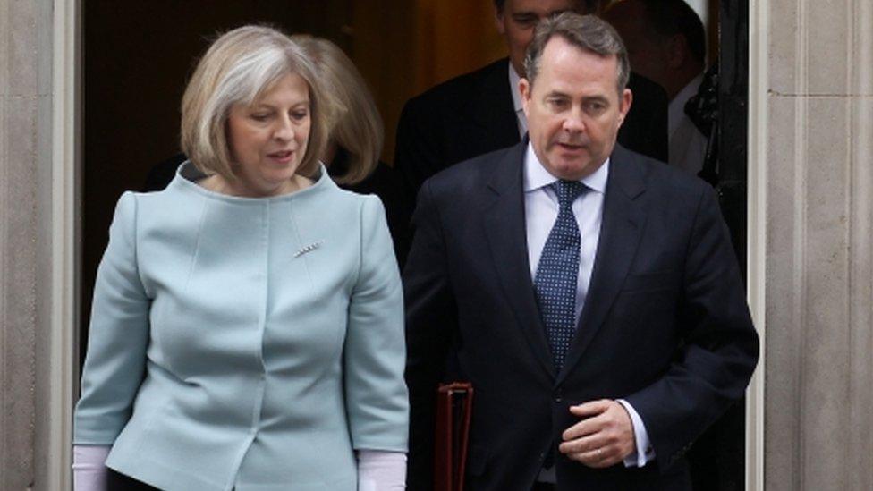 Theresa May and Liam Fox