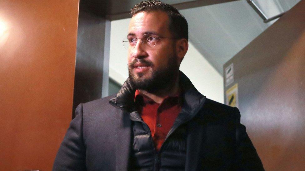 Former Elysee senior security officer Alexandre Benalla on 26 February 2019