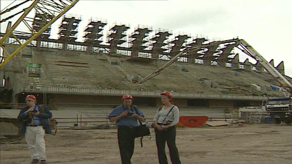 stadium under construction