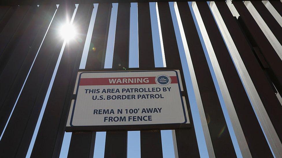 The U.S.-Mexico border fence