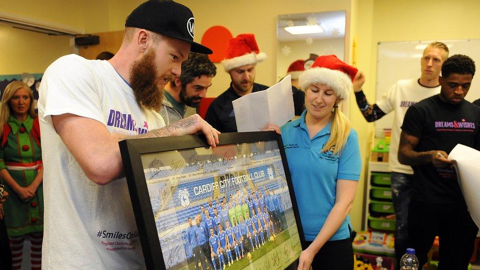 Midfielder Aron Gunnarsson said: It’s a yearly event for us. The lads come here and try to put a smile on the kid’s faces. We bring some gifts and spend some time chatting with them and their families during what are obviously difficult times. It’s a nice day.”