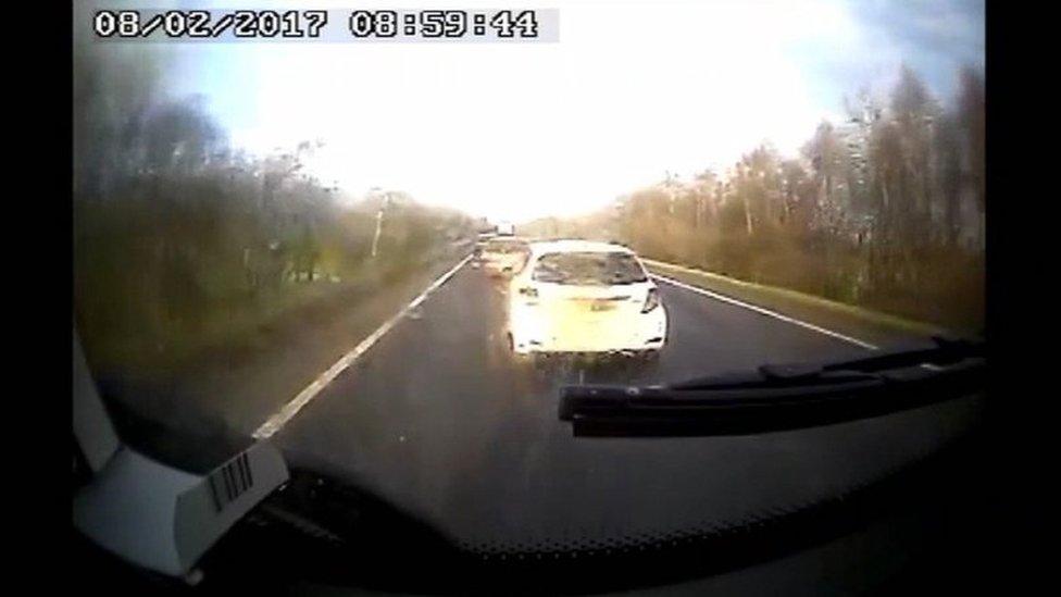 Dashcam footage