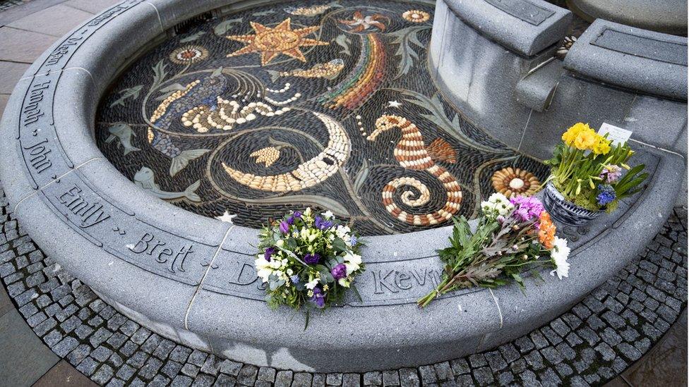 Floral tributes