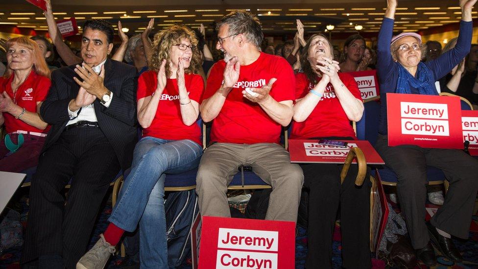 Jeremy Corbyn leadership rally in London