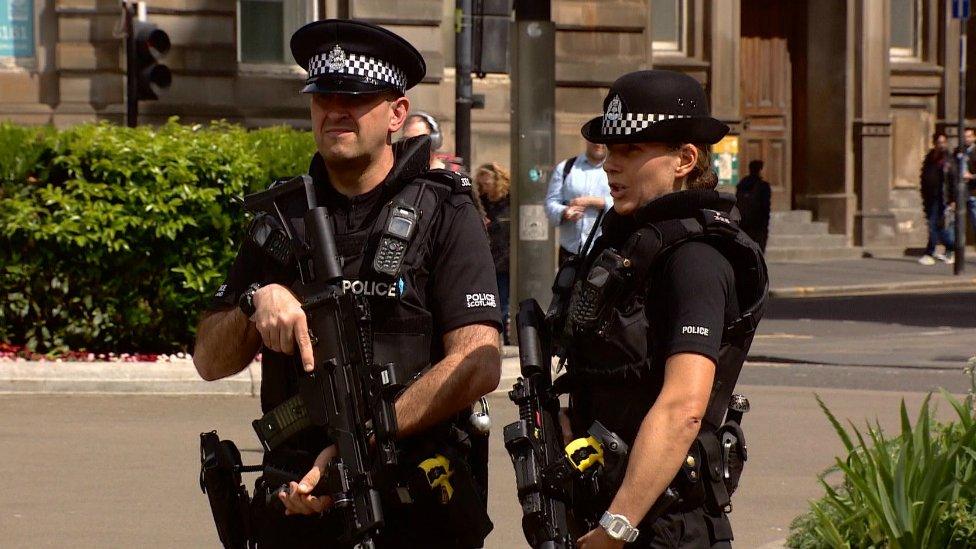 armed police in Glasgow