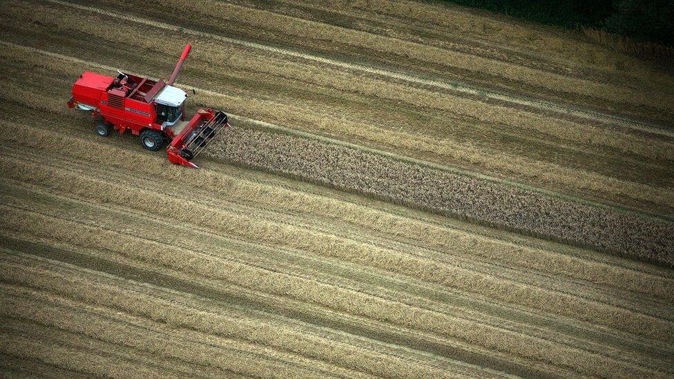 A combine harvester