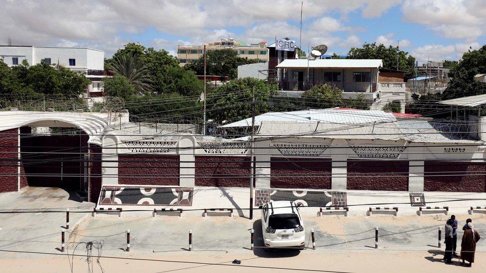 A general view of the International Committee of the Red Cross's compound in Madina District of Mogadishu