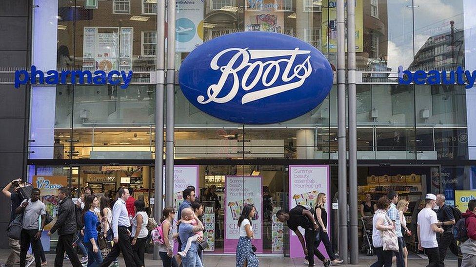 Boots shop front